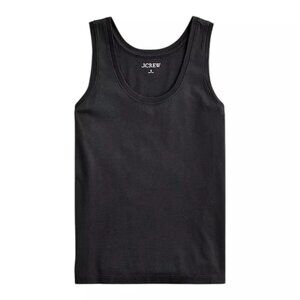 J. Crew Women's Sleeveless Pima Tank Top Black Size XS NWT